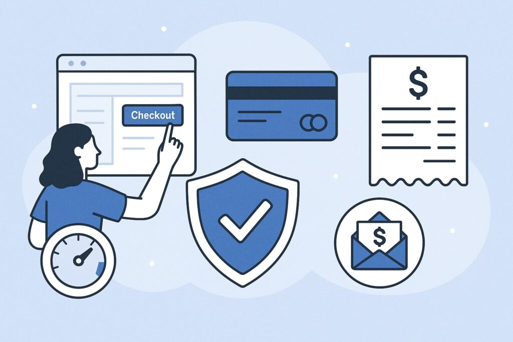 Checkout Speed, Payment Compliance, and Donor Receipts