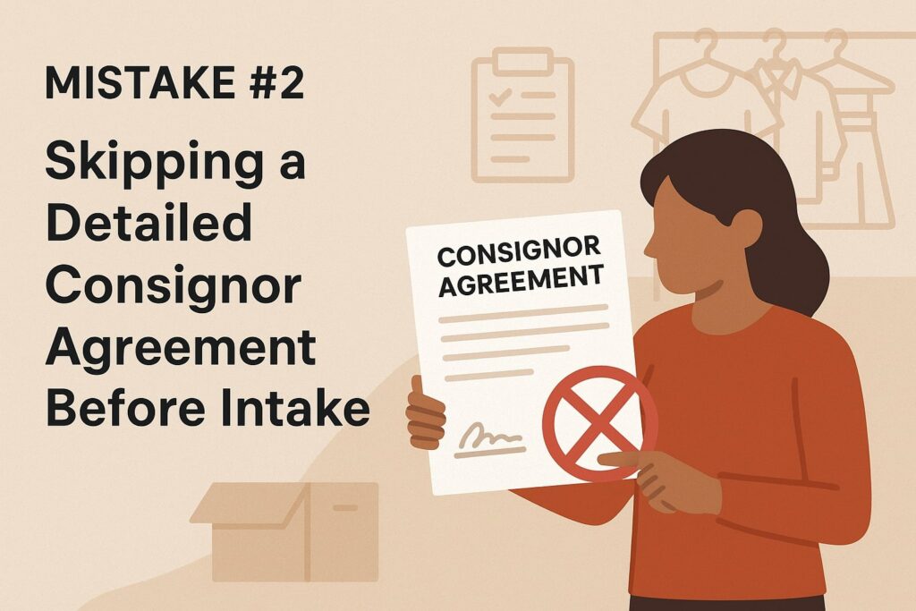 Mistake #2: Skipping a Detailed Consignor Agreement Before Intake