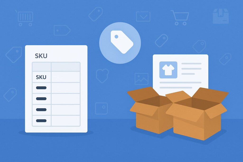 SKU structure, tagging, and catalogs built for consignment complexity