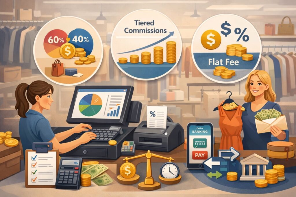 Commission Models POS Systems Use for Consignor Payouts