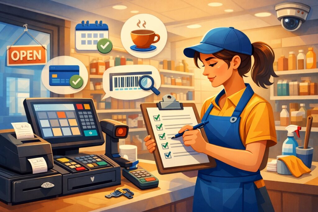 Opening Routine: The Daily POS Checklist Before the First Sale