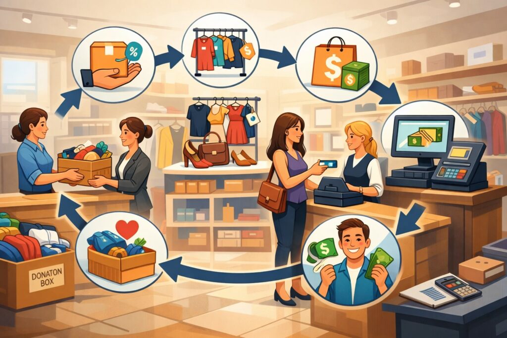 The consignment lifecycle inside a consignment store point of sale