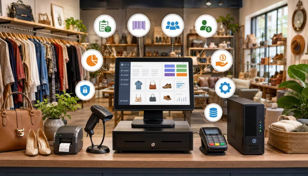 On-premise consignment POS system with core features