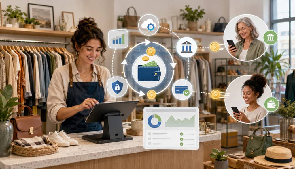 Automated consignor payouts in a resale store