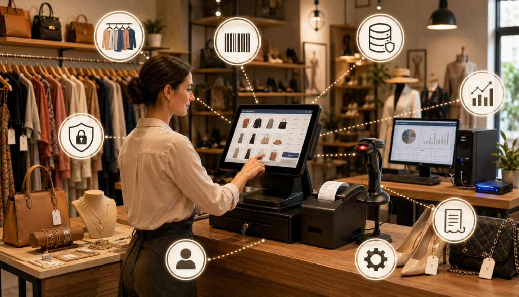 On-premise consignment POS system in a retail store