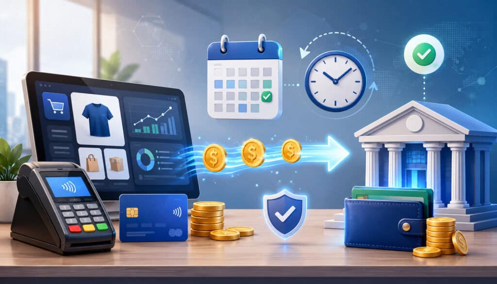 Payout schedules and settlement periods illustration