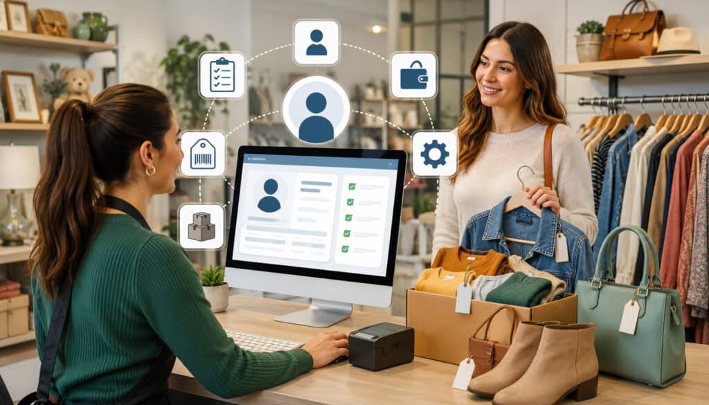 Consignor profile setup in a consignment POS system